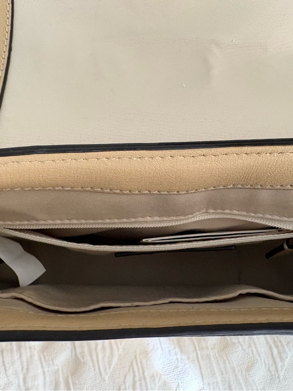 Marc Jacobs Beige and Brown Leather Crossbody Saddle Bag - Picture 10 of 16